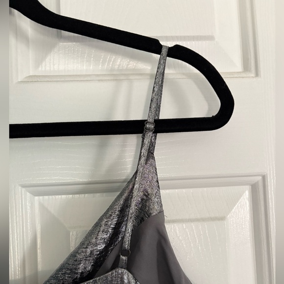 NWT Worthington Elegant Silver Wrap Dress XL - Picture 4 of 6